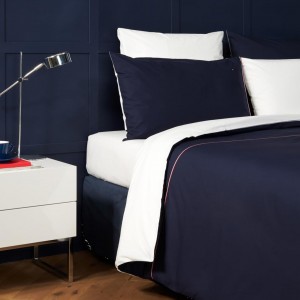 Παπλωματοθήκη Υπέρδιπλη Ribbon2 Μπλε Σκούρο 220X240 Tommy Hilfinger