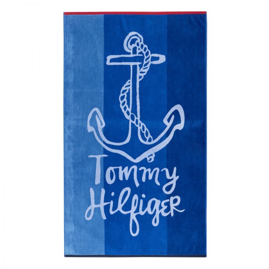 Πετσέτα Θαλάσσης Seaside Μπλε 90X160 Tommy Hilfinger